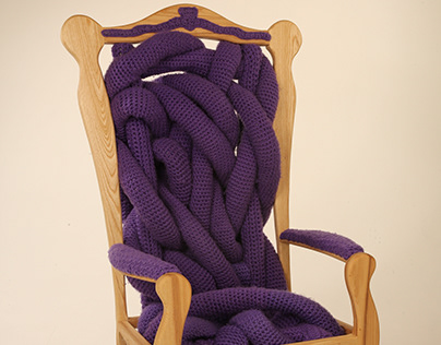 Crochet throne