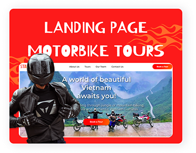Landing page Motorbike Tours