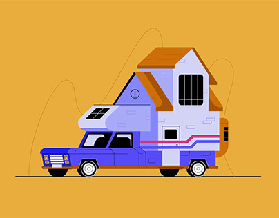 Caravan illustration