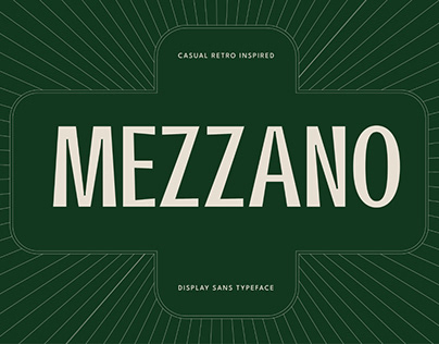 Mezzano - Casual Retro Display Font