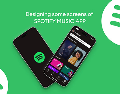 Replication of some screens in the Spotify app