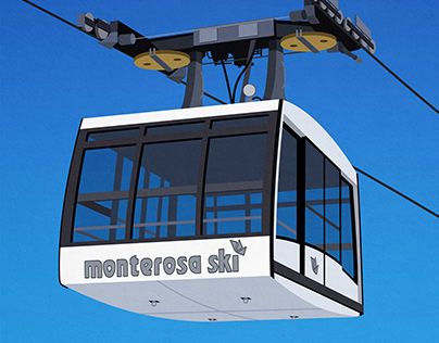 Monterosa Ski Poster