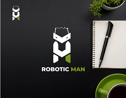 Robotic man | Logo design | Minimal logo