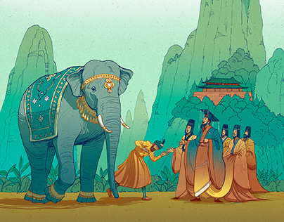 Cao Chong weighs an Elephant