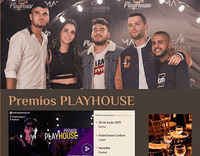 Evento - Premios PlayHouse - 2021 - Medellín