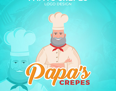 Papa's Crepes Logo Design