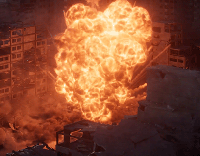 Houdini City Explosion