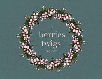 BOTANICAL PATTERNS: berries and twigs