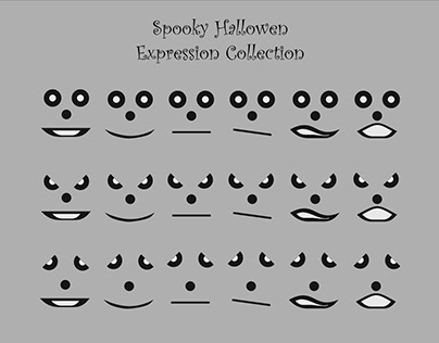 Spooky Hallowen Expression Collection