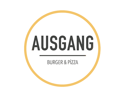 Ausgang Burger&Pizza Logo Desing