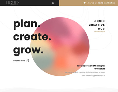 Liquid Creative Hub Agency Page