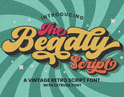 Beadly - Vintage Retro with Extrude Style