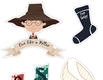 Harry Potter Stickers for Kumo Doodles :: Behance