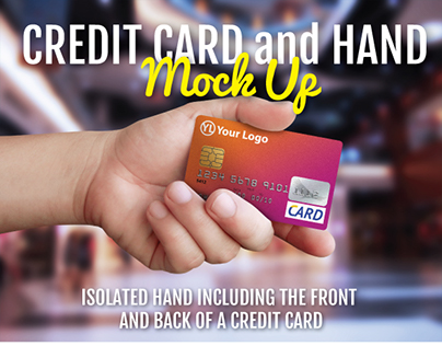 Credit Card and Hand Mock-up