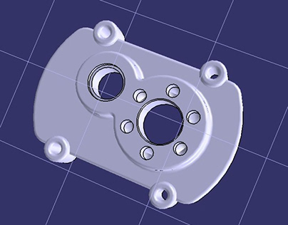 3D model made using Boolean operations in CATIA V5