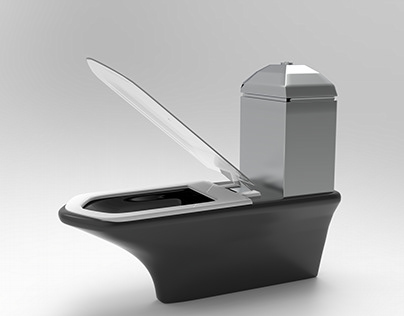 3d model modern toilet seat