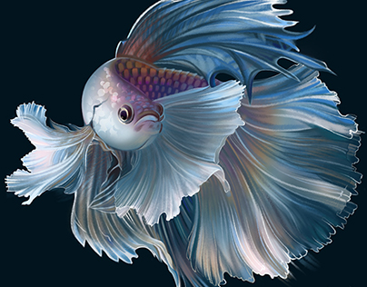 FISH. Photoshop painting