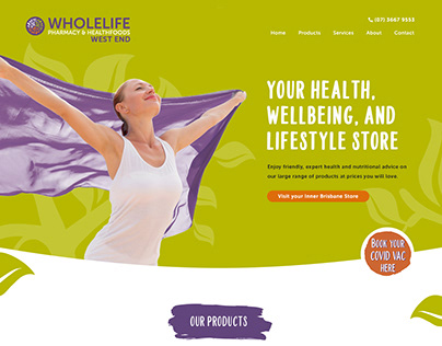 Wholelife Pharmacy: Web Design
