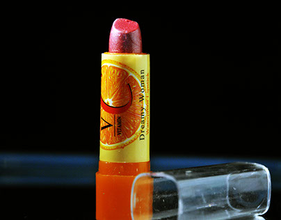 Table top photography of lipstick