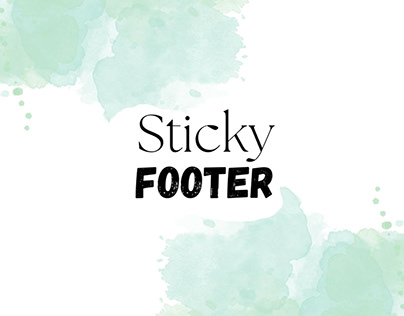 Pure CSS Sticky Footer