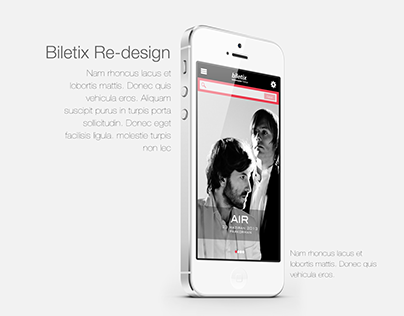 Biletix Re-design 2013