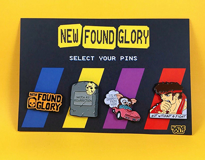 New Found Glory Tour Pin Set