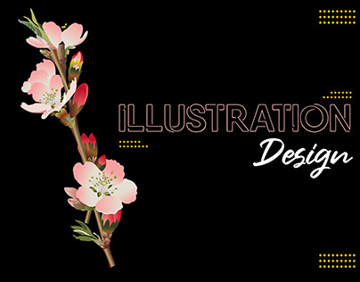 Flower and T-Shirt Illustration design