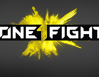 ONE FIGHT logotype and brand identity of fighting club