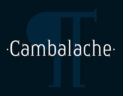 Cambalache Font family