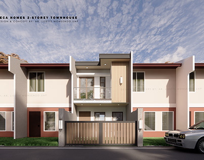 Deca homes 2-storey townhouse- facade enhancement