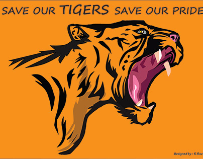 #Save tigers #Illustration #National animal