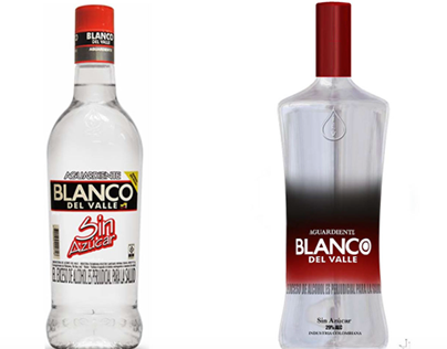 Re diseño botella y etiqueta "Blanco del Valle"