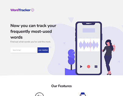 Word Tracker - Landing Page