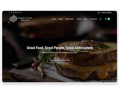HCR Restaurant & Food Ordering Website Design