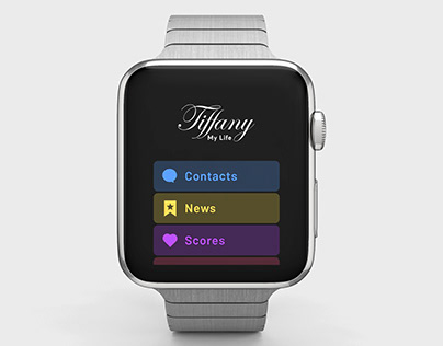 Tiffany My Life Smart Watch UI UX Design