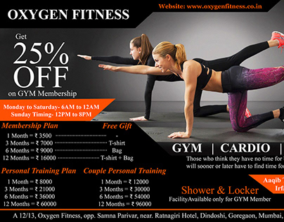 Oxygen Fitness Pamphlet