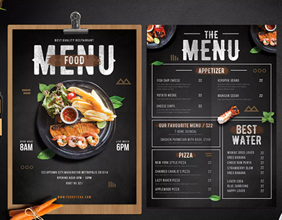 Food menu design