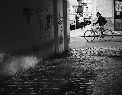 People of Prague - Black and White Street Photography