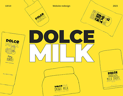 DOLCE MILK ￨UX UI￨Website ReDesign ￨e-commerce