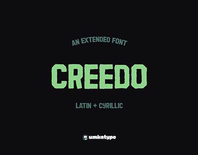 Creedo - Eroded Display Font