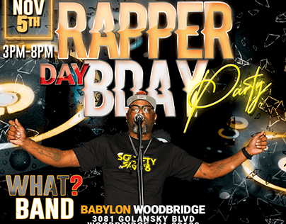 Rapper Day BDAY Party flyer