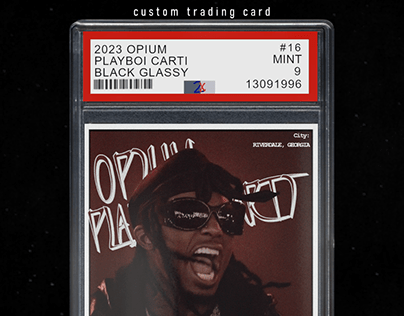 Playboi Carti Custom Trading Card with Autograph