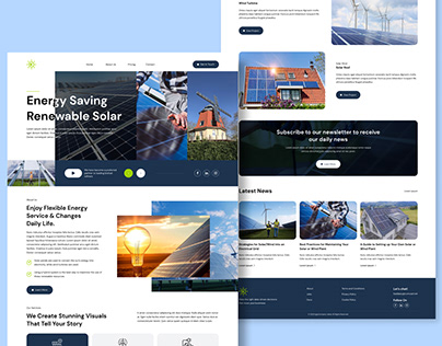 Solar Energy☀️ Website UI Design🎨