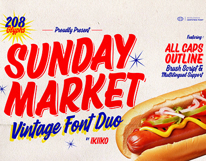 Sunday Market - Vintage Font Duo