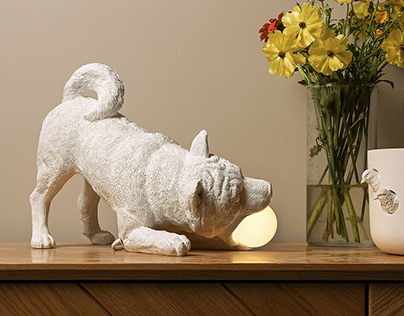 Playful dog X LAMP