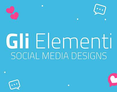 Gli Elementi Cosmetics || Social Media Designs