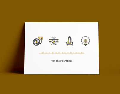 The King's Speech Movie Icons Poster
