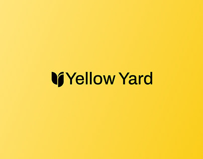 Yellow yard logo design, brand identity