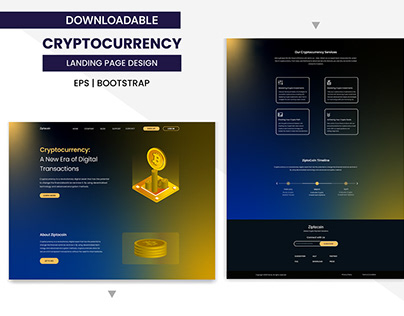 Cryptocurrency Landing Page Design 2