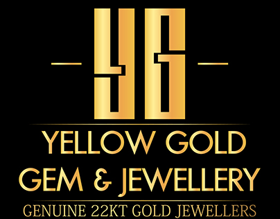 Yellow Gold Gem & Jewellry  Concept logo